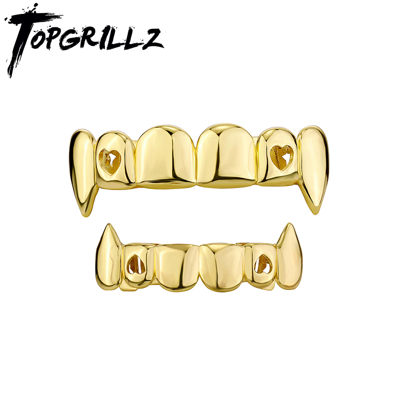 Body Jewelry Real Gold - مجموعة مشاوي أسنان الهيب هوب المطلية