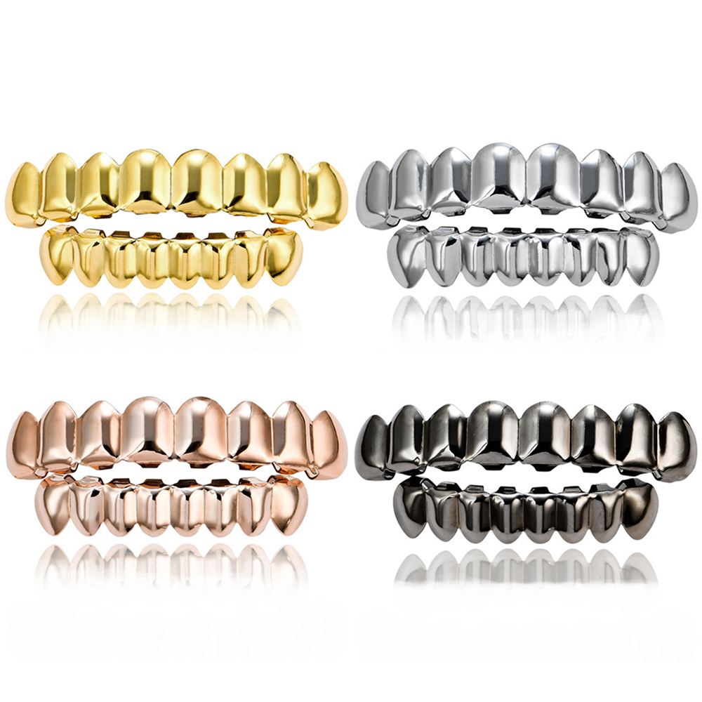 Body Jewelry Real Gold - الهيب هوب الأقواس الذهبية ، الأسنان