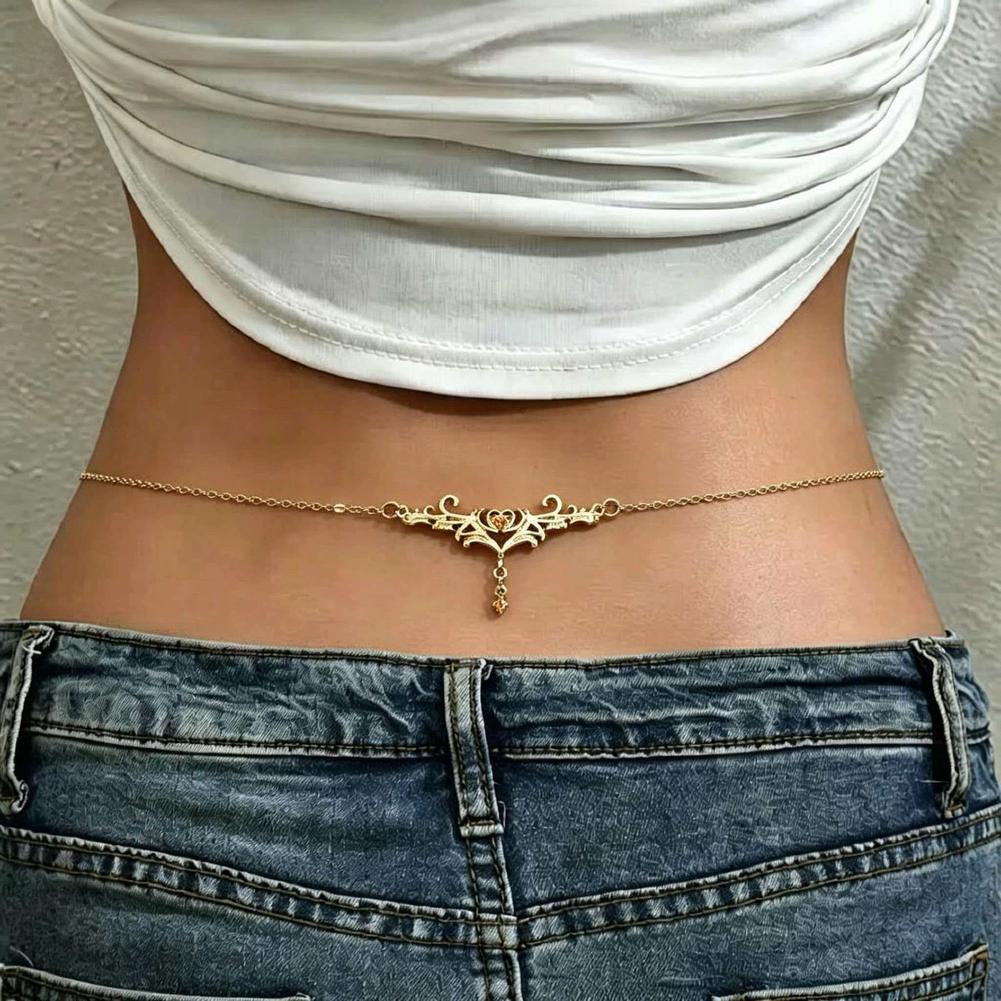 Body Jewelry Usa - سلسلة خصر نسائية أنيقة وجذابة مزينة