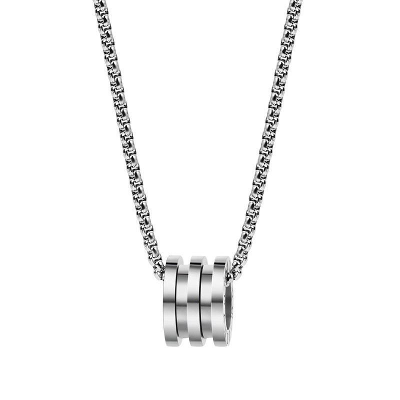 Body Jewelry Real Gold - قلادة ذهبية حقيقية بثلاث حلقات من