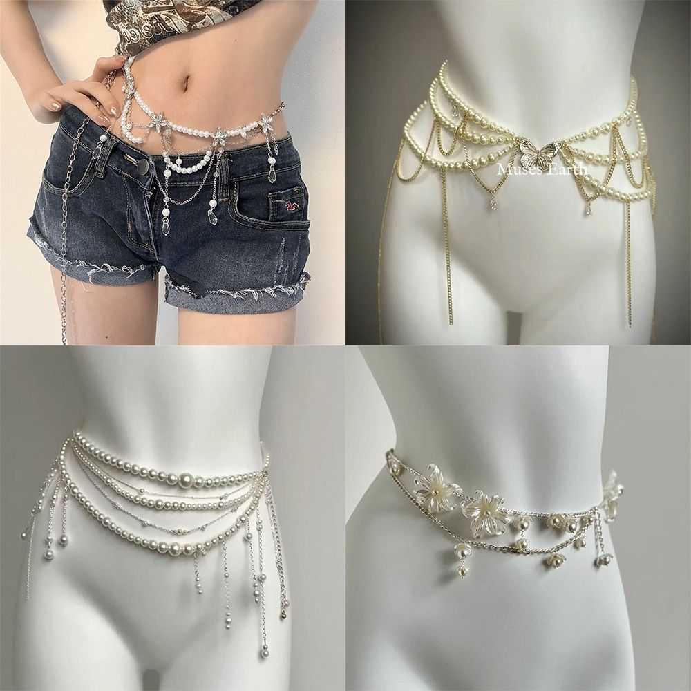 Body Jewellery - أزياء أنيقة لؤلؤة الخصر سلاسل الخصر
