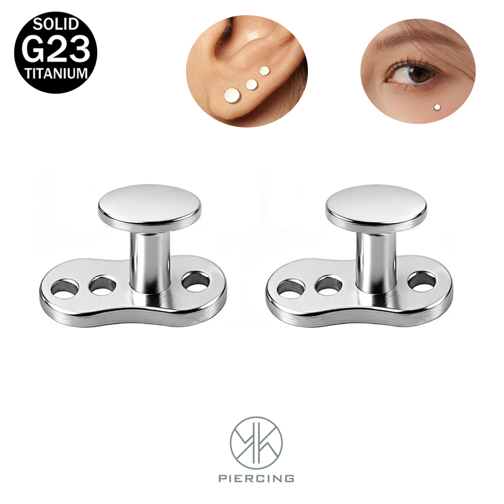 Dermal Anchor Top - 14G قرص مستدير قمم مرساة الجلد