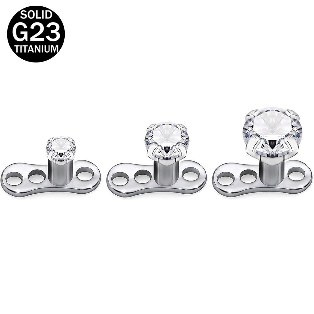 Dermal Anchor Top - 14G G23 التيتانيوم ثقب الجلد المجوهرات