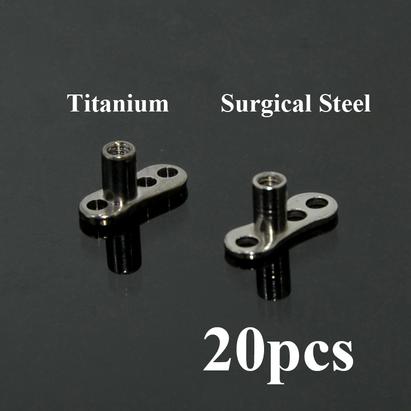 Dermal Anchor Top - 20 قطعة G23 الصلبة التيتانيوم والجراحية