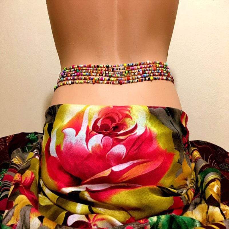 Body Jewelry Usa - سلسلة البطن مطرزة للنساء ، سلاسل