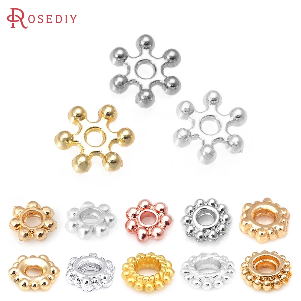 Body Jewelry High Quality - 18K الذهب اللون النحاس زهرة فاصل