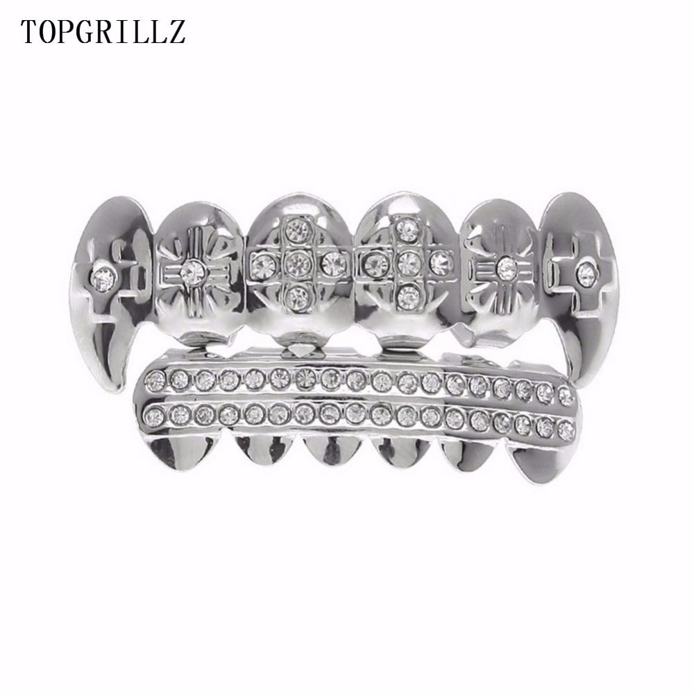 TOPGRILLZ-أغطية أسنان متقاطعة  - مراجعة Body Jewelry Real Gold وسعره
