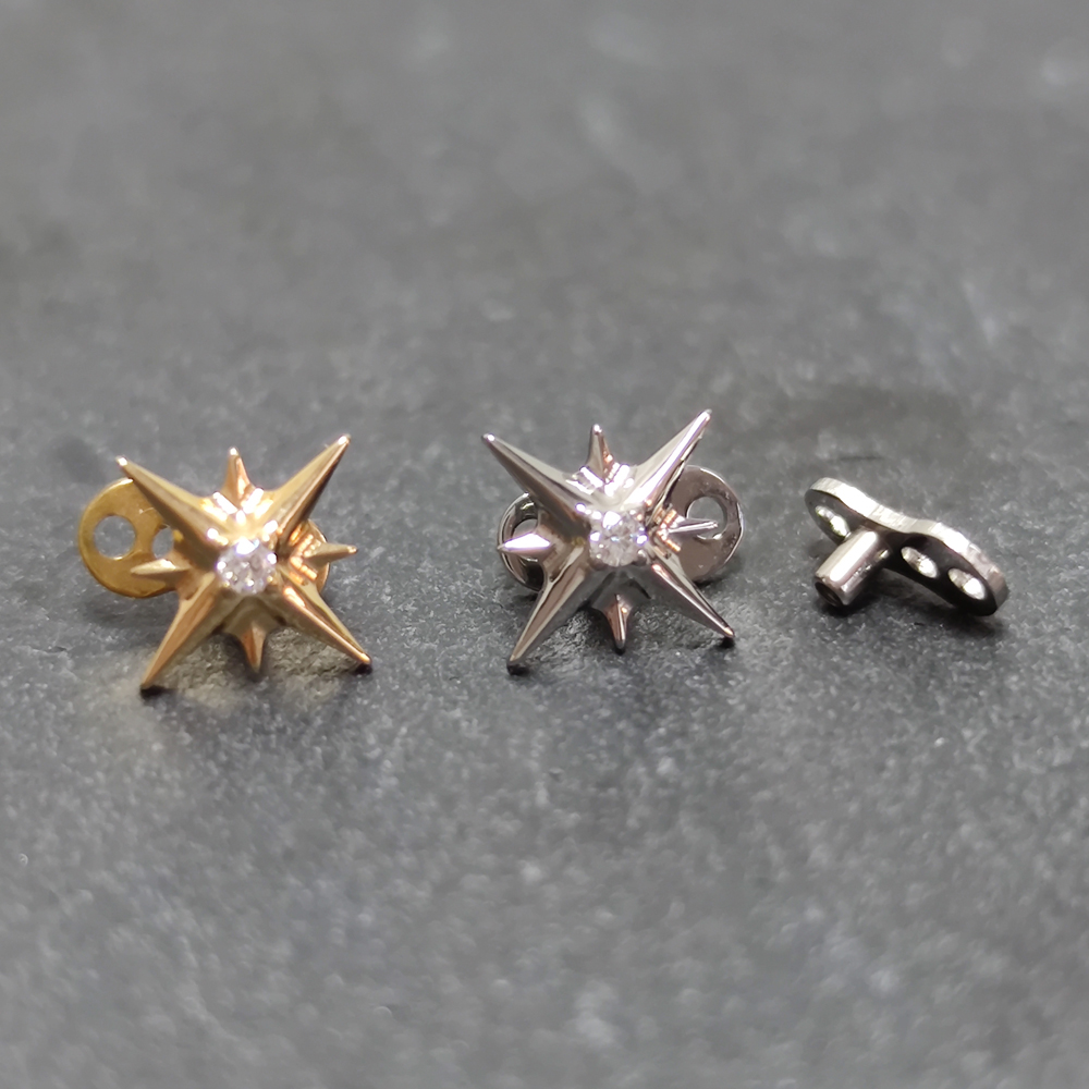 G23 التيتانيوم الزركون مايكرو  - مراجعة Dermal Anchor Top وسعره