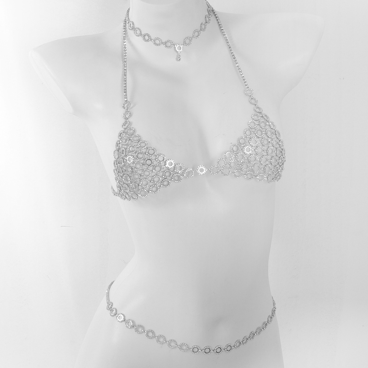 طقم سلسلة خصر حمالة صدر من ثلا - مراجعة Body Jewelry Retainers وسعره