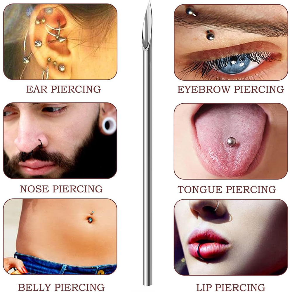 10-1000 قطعة إبرة ثقب الجسم 10 - مراجعة Body Jewelry Tool وسعره