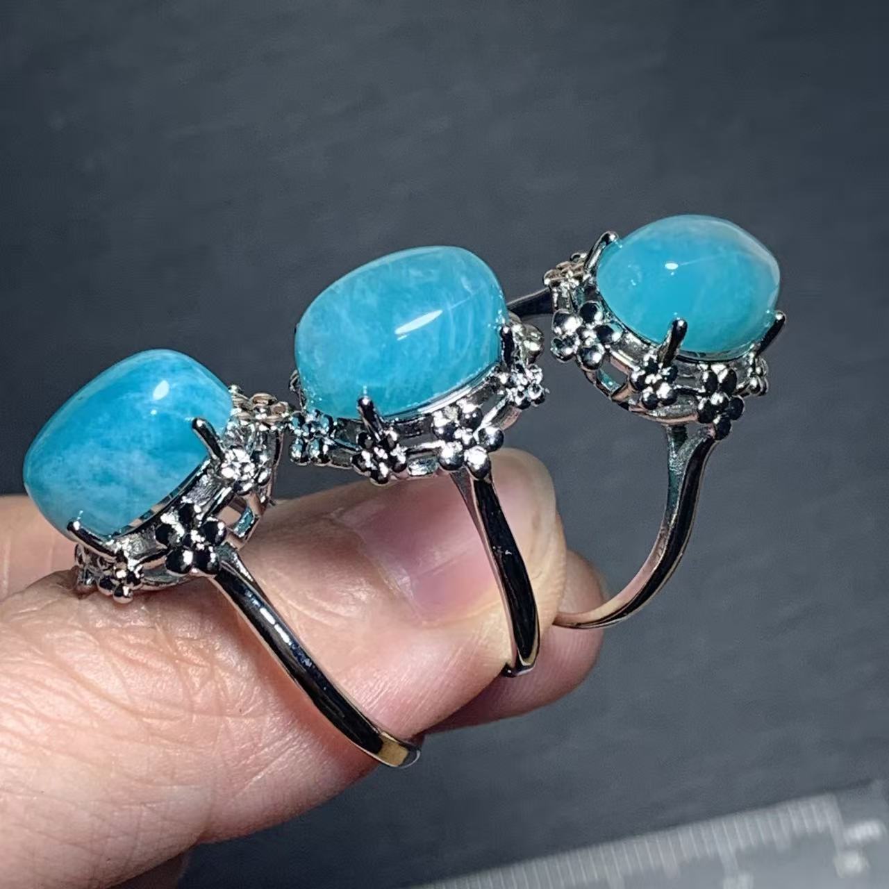 خاتم أمازونيت طبيعي قابل للتعد - مراجعة Body Jewelry High Quality وسعره