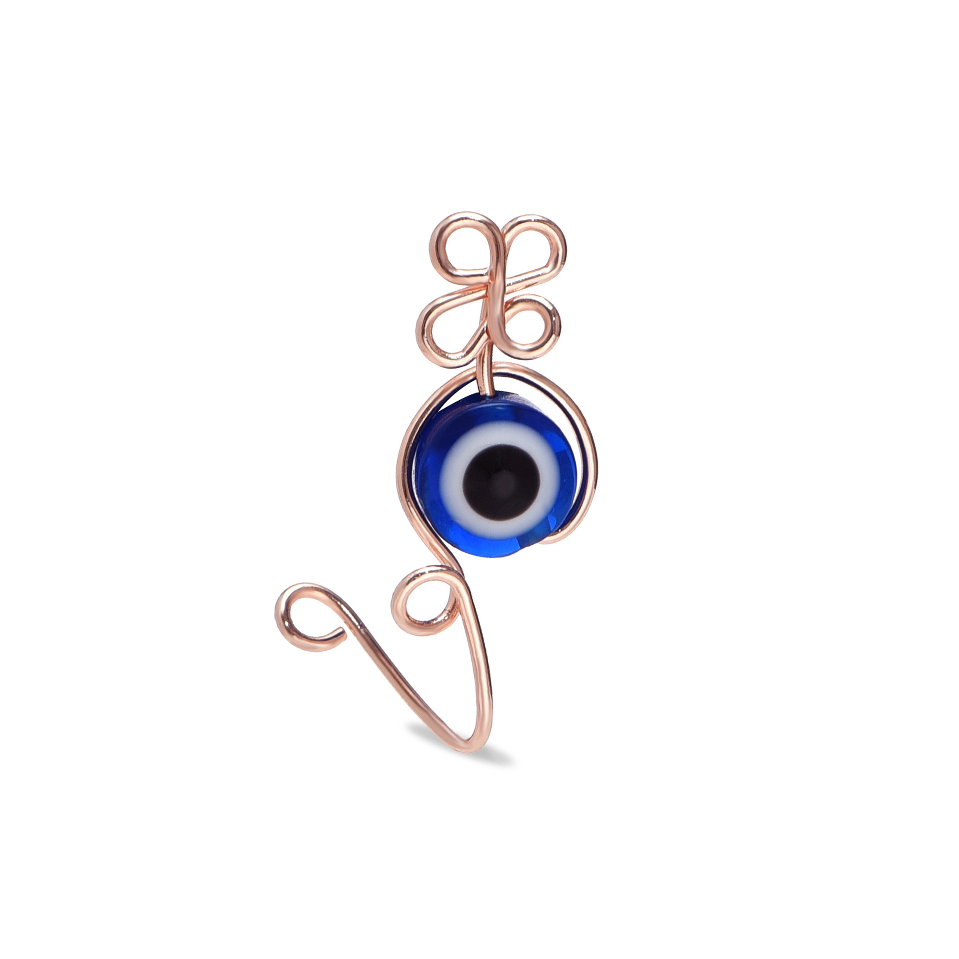 عين الشر الأنف الدائري اليدوية - مراجعة Body Jewelry Real Gold وسعره