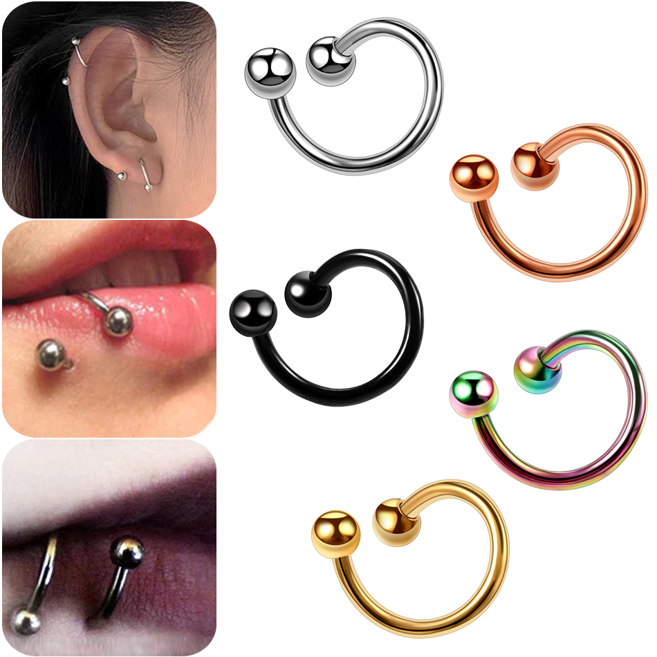 1 قطعة التيتانيوم دوامة الملتو - مراجعة Body Jewellery وسعره