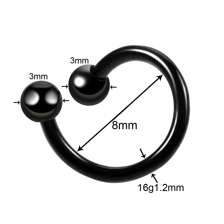 1 قطعة التيتانيوم دوامة الملتو - مراجعة Body Jewellery وسعره