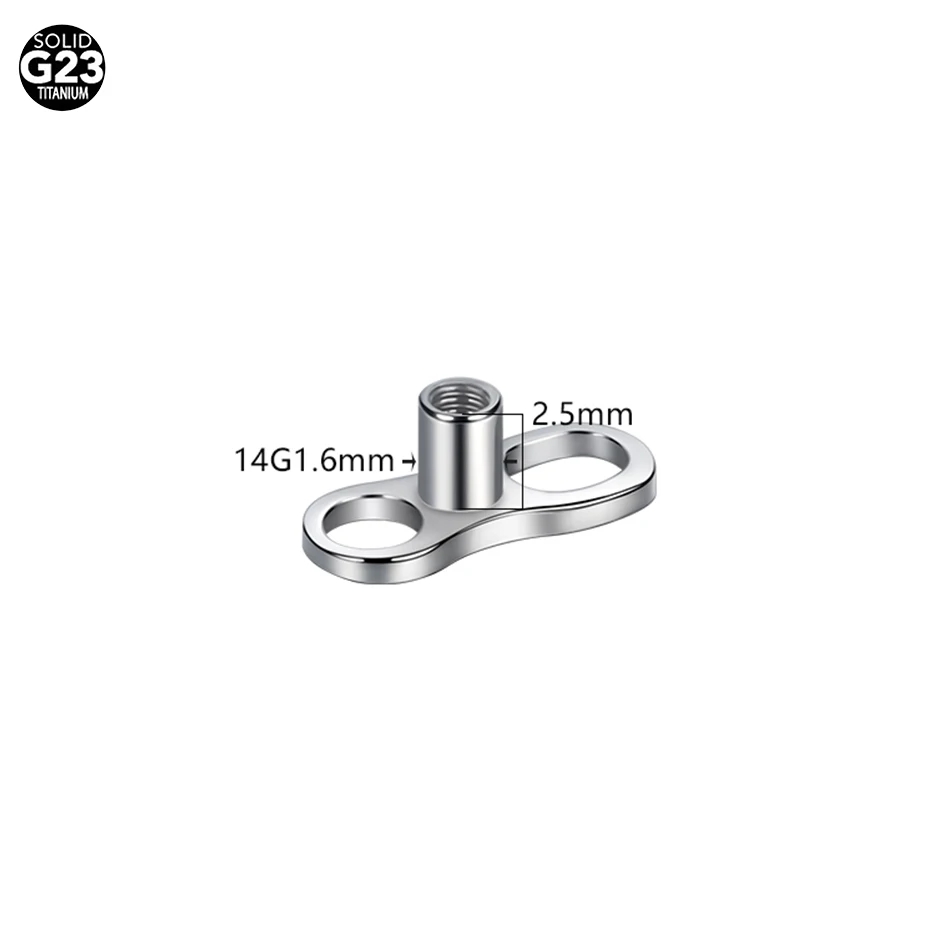 5 قطع/10 قطع/50 قطعة قاعدة تثب - مراجعة Dermal Anchor Top وسعره