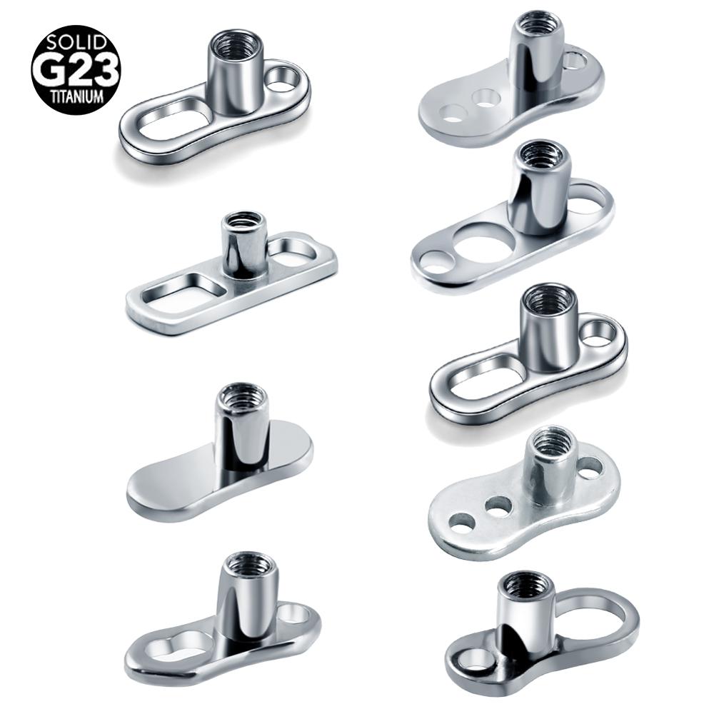 10 قطعة/الوحدة G23 التيتانيوم  - مراجعة Dermal Anchor Top وسعره