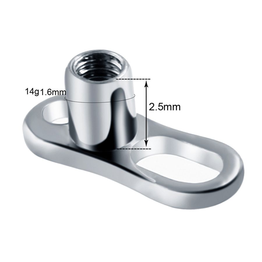 10 قطعة/الوحدة G23 التيتانيوم  - مراجعة Dermal Anchor Top وسعره