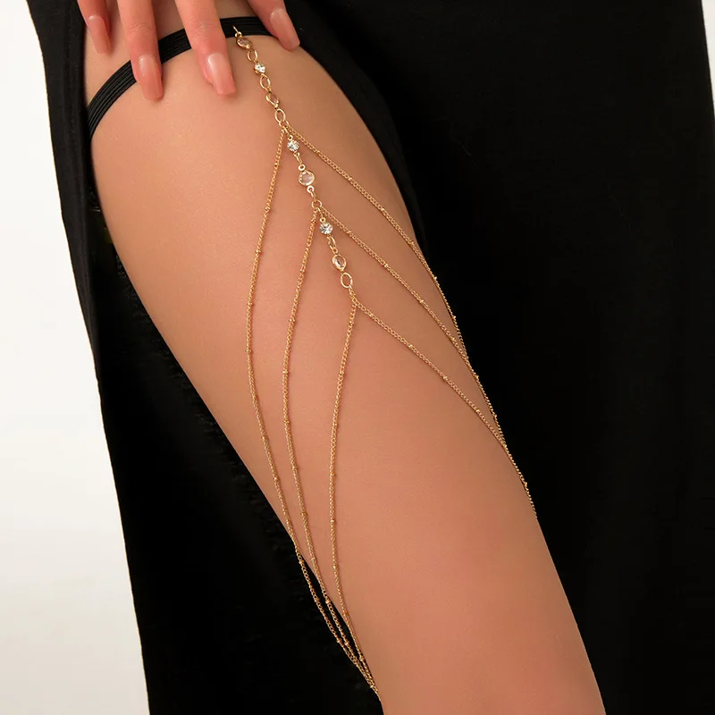 موضة الصيف البوهيمي الفخذ سلسل - مراجعة Body Jewellery وسعره