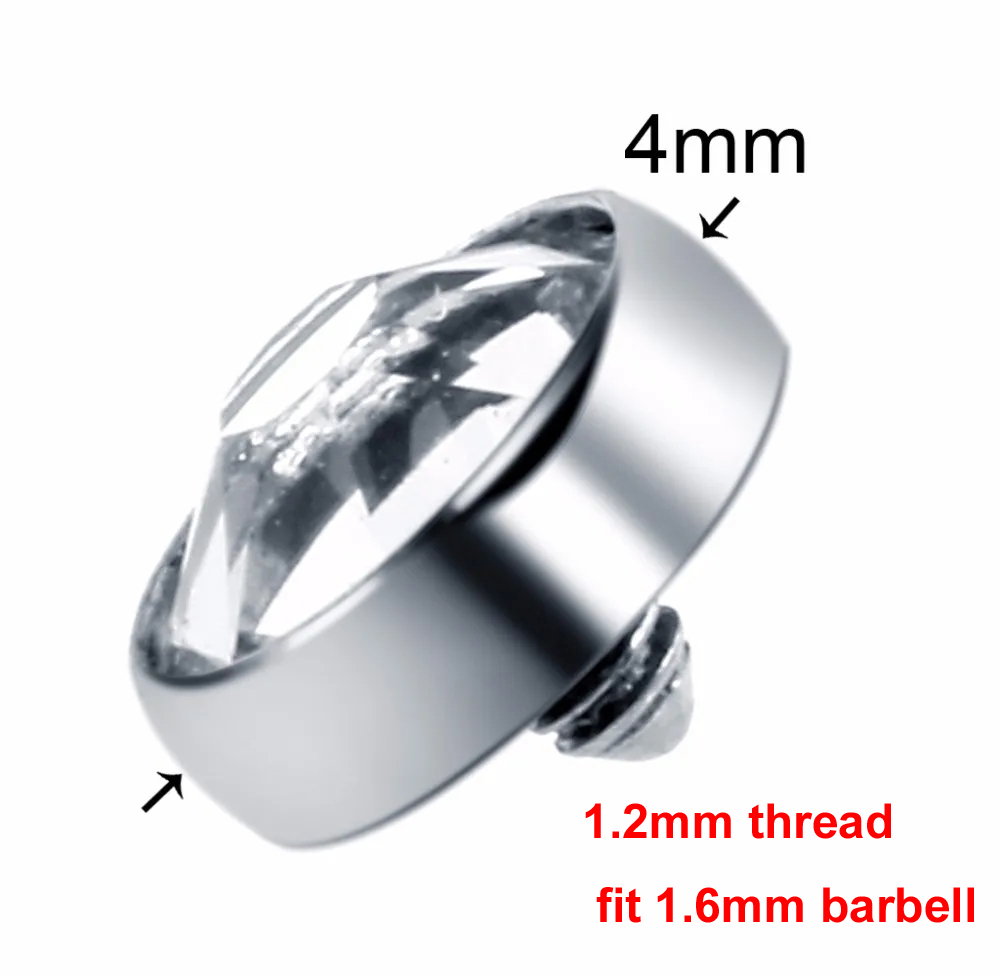 1 قطعة G23 التيتانيوم مرساة ال - مراجعة Dermal Anchor Top وسعره