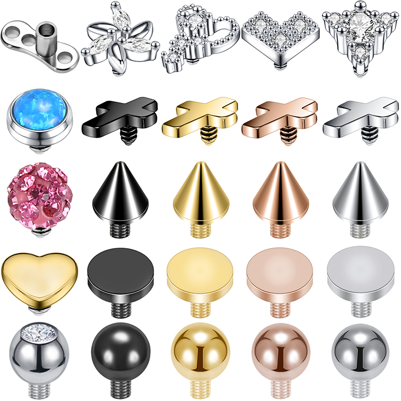 ZS 16G مايكرو ثقب الجلد الزركو - مراجعة Dermal Anchor Top وسعره