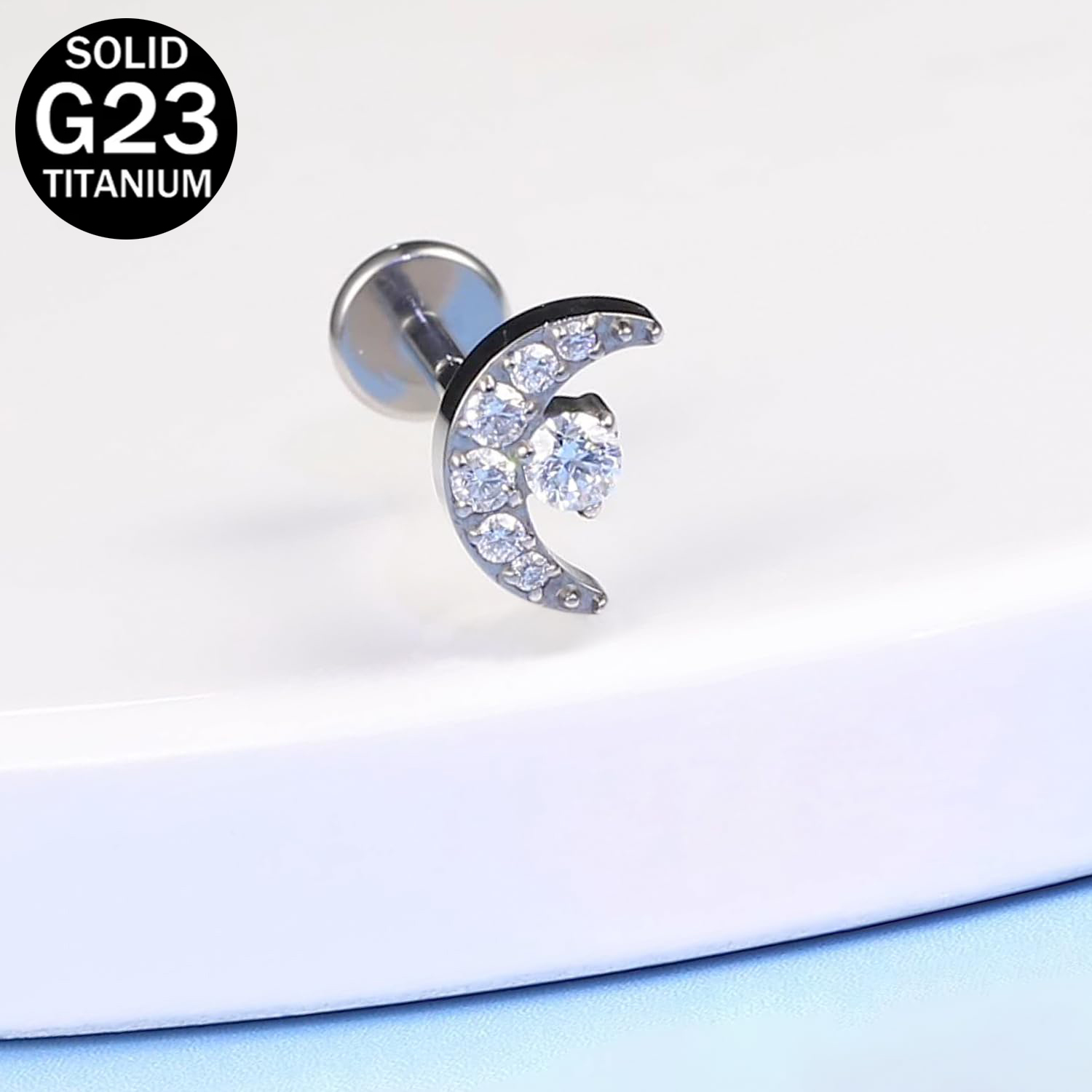 G23 التيتانيوم الهلال القمر تص - مراجعة Dermal Anchor Top وسعره