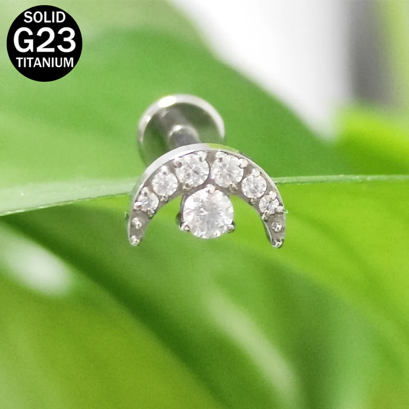 G23 التيتانيوم الهلال القمر تص - مراجعة Dermal Anchor Top وسعره