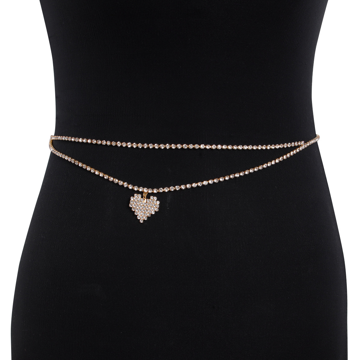سلسلة خصر من حجر الراين مزدوجة - مراجعة Body Jewelry Retainers وسعره