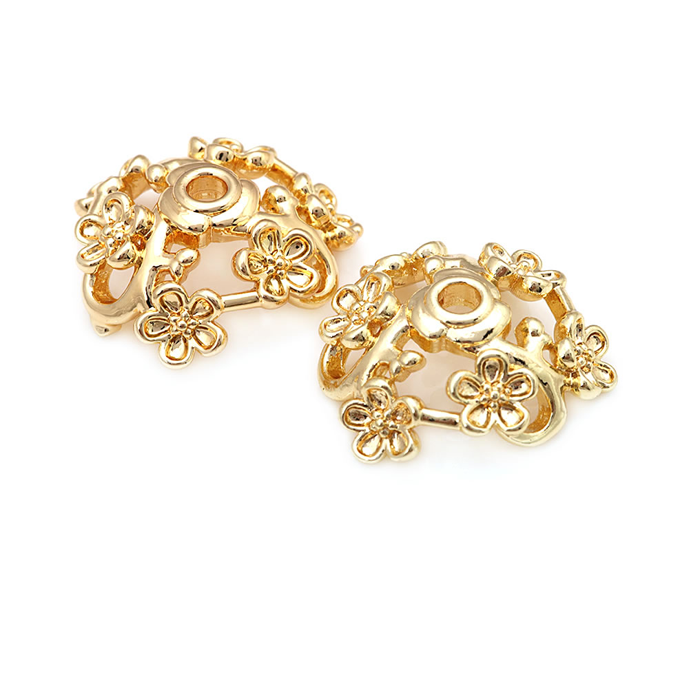 حبات نحاسية على شكل زهرة للنسا - مراجعة Body Jewelry High Quality وسعره