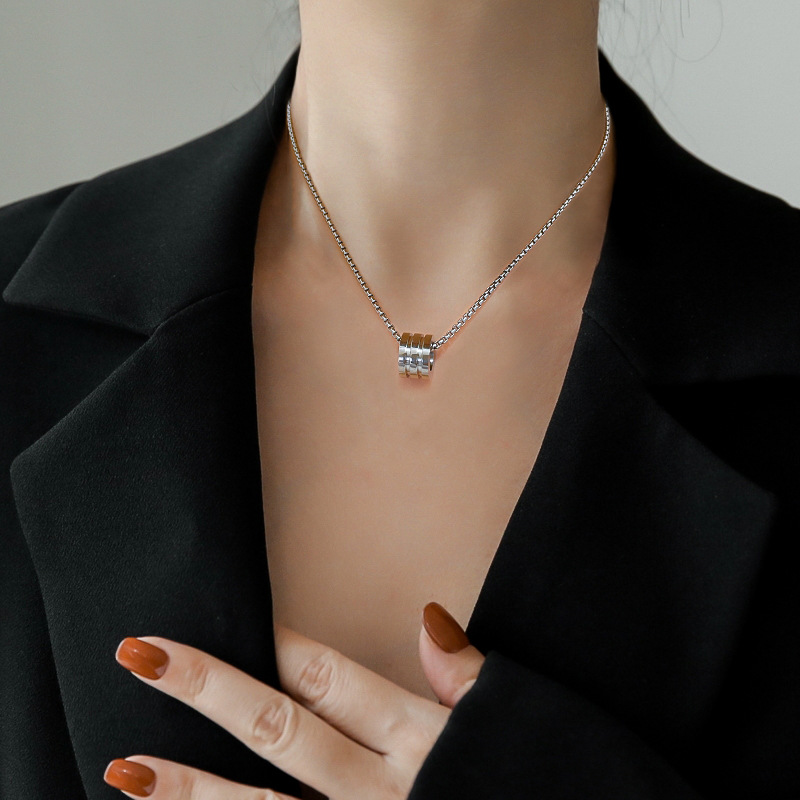 قلادة ذهبية حقيقية بثلاث حلقات - مراجعة Body Jewelry Real Gold وسعره