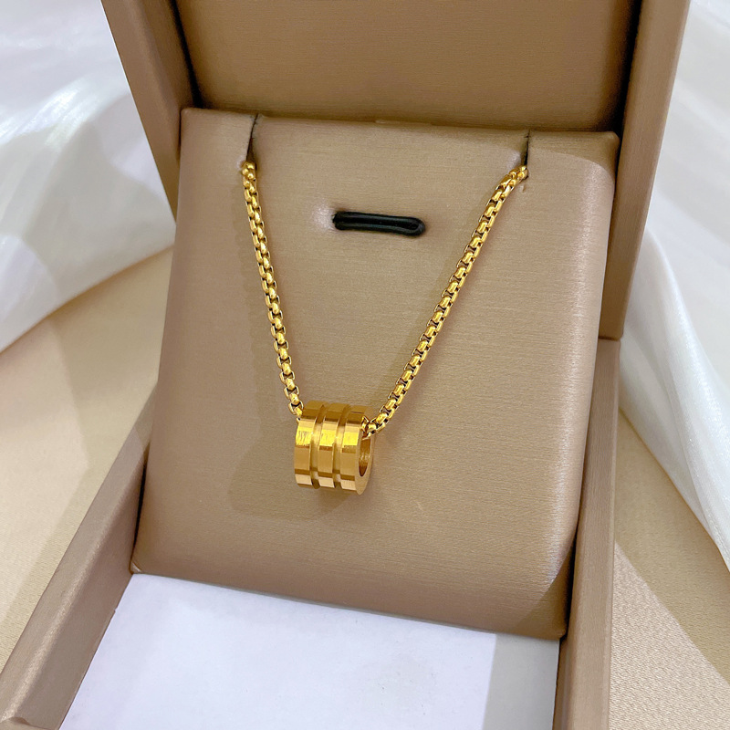 قلادة ذهبية حقيقية بثلاث حلقات - مراجعة Body Jewelry Real Gold وسعره
