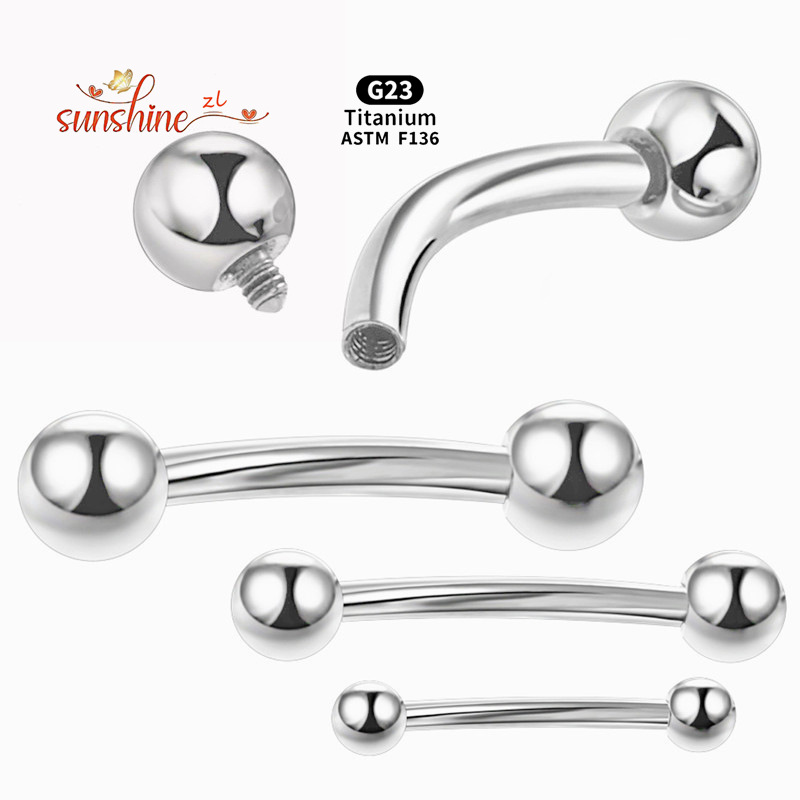 2 قطعة موضوع داخلي G23 التيتان - مراجعة Eyebrow Curved Barbell وسعره