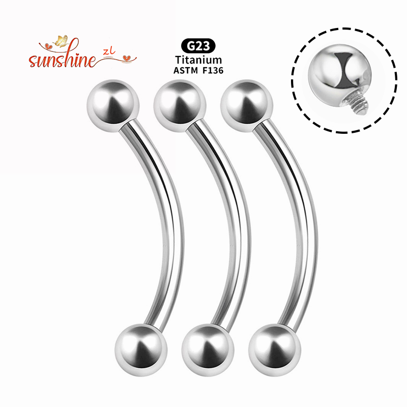 2 قطعة موضوع داخلي G23 التيتان - مراجعة Eyebrow Curved Barbell وسعره