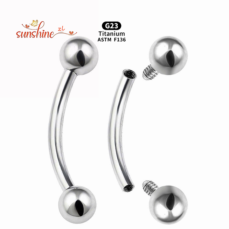 2 قطعة موضوع داخلي G23 التيتان - مراجعة Eyebrow Curved Barbell وسعره