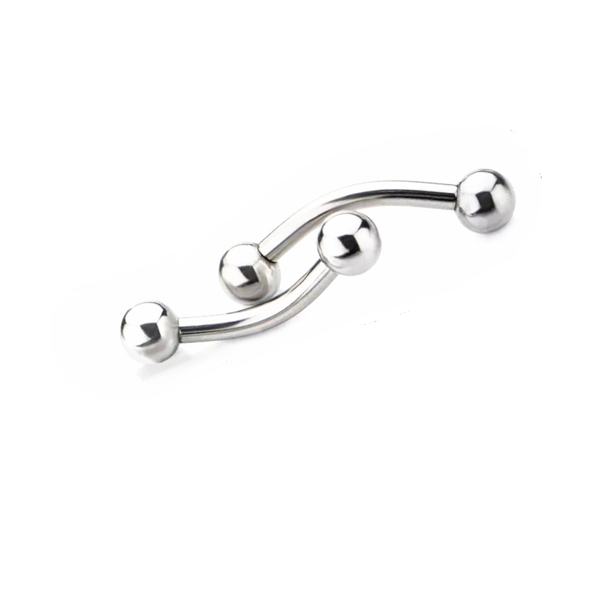 10 قطعة ASTM F136 التيتانيوم 1 - مراجعة Eyebrow Curved Barbell وسعره