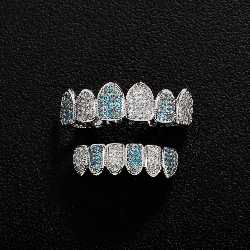أطقم أسنان فاخرة جديدة مرصعة ب - مراجعة Body Jewelry Real Gold وسعره