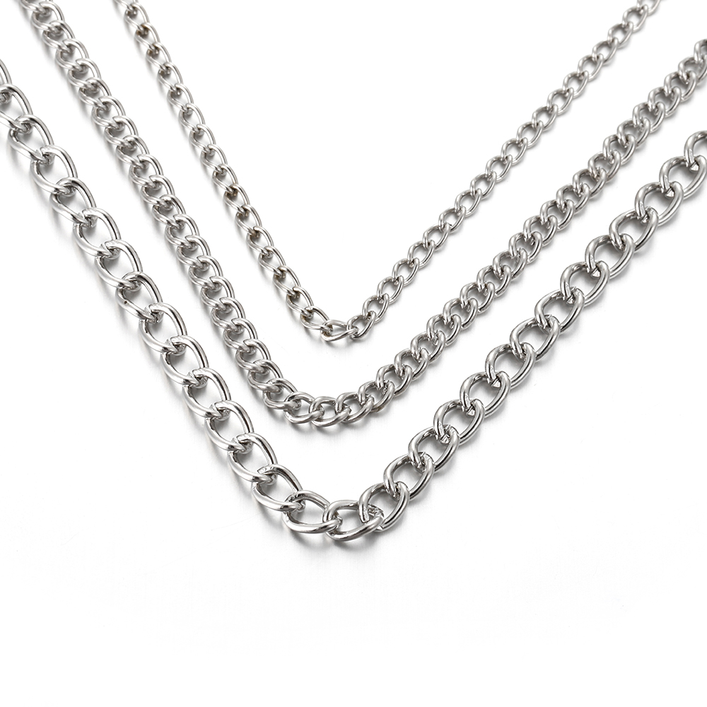 سلسلة معدنية مسطحة بيضاوية الش - مراجعة Body Jewellery وسعره