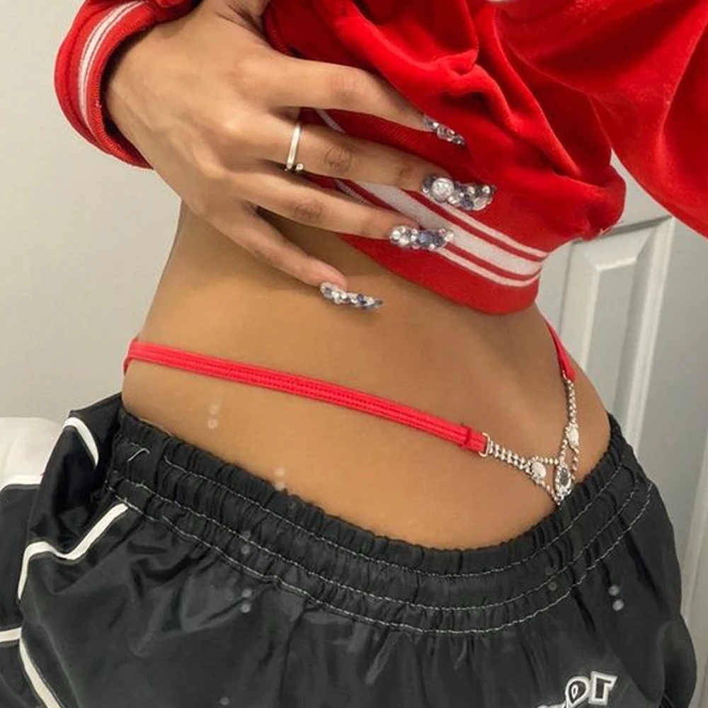 جولة حجر الراين ثونغ للنساء ،  - مراجعة Body Jewelry Retainers وسعره