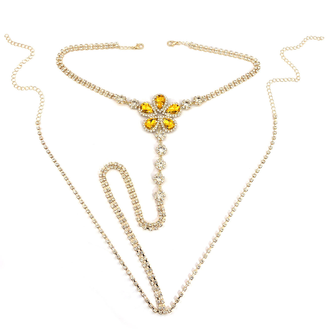 طقم ثونغ من حجر الراين على شكل - مراجعة Body Jewelry Usa وسعره