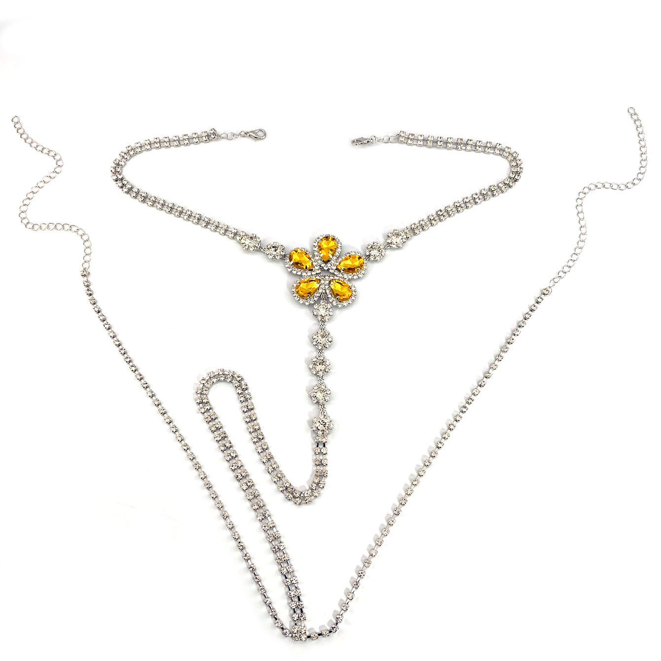 طقم ثونغ من حجر الراين على شكل - مراجعة Body Jewelry Usa وسعره