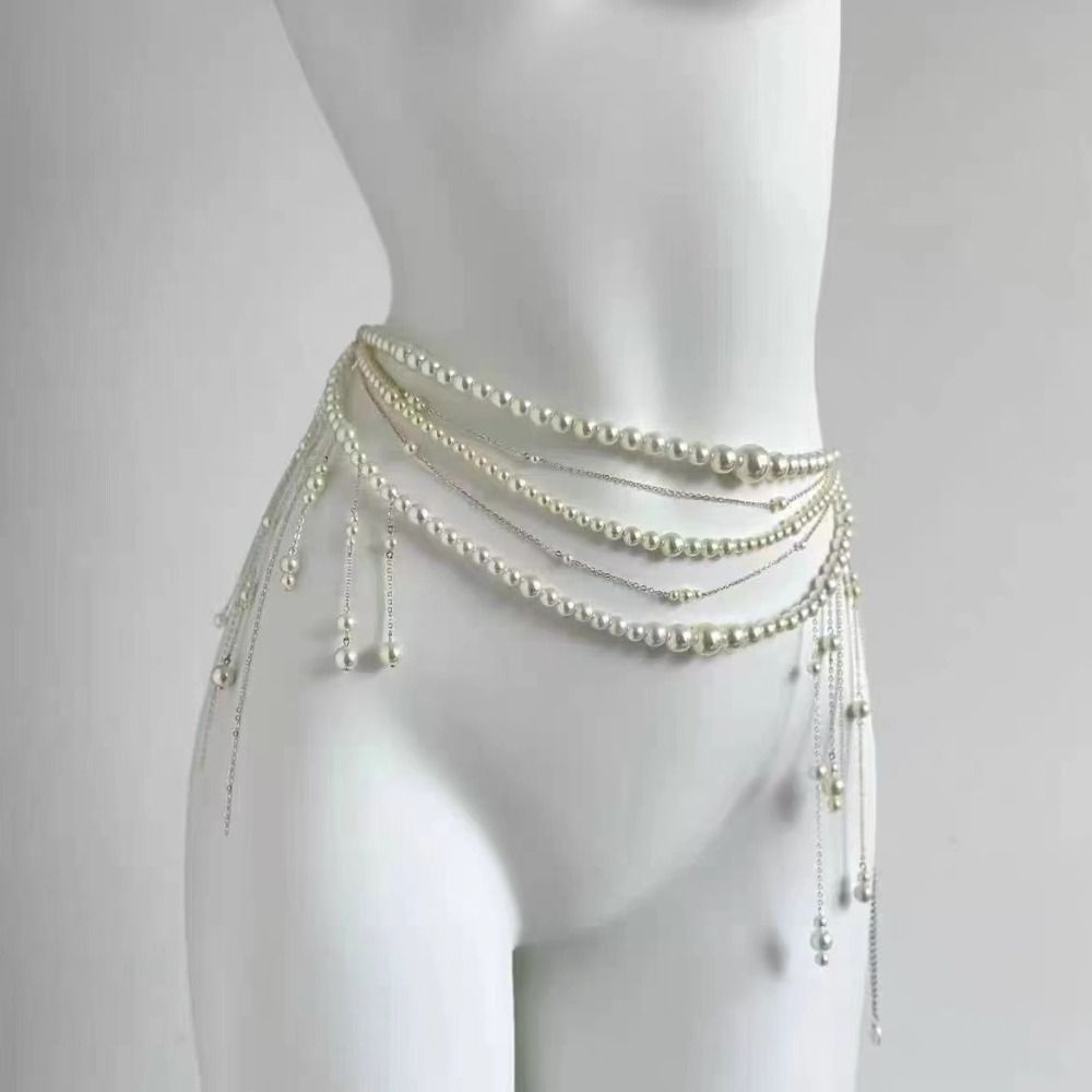 أزياء أنيقة لؤلؤة الخصر سلاسل  - مراجعة Body Jewellery وسعره
