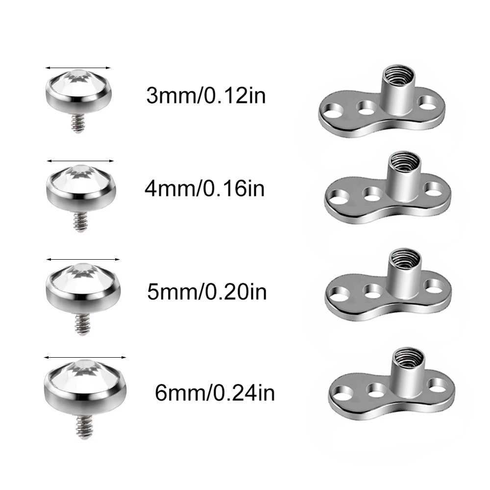 9 قطعة-1 قطعة الجراحية الصلب ا - مراجعة Dermal Anchor Top وسعره