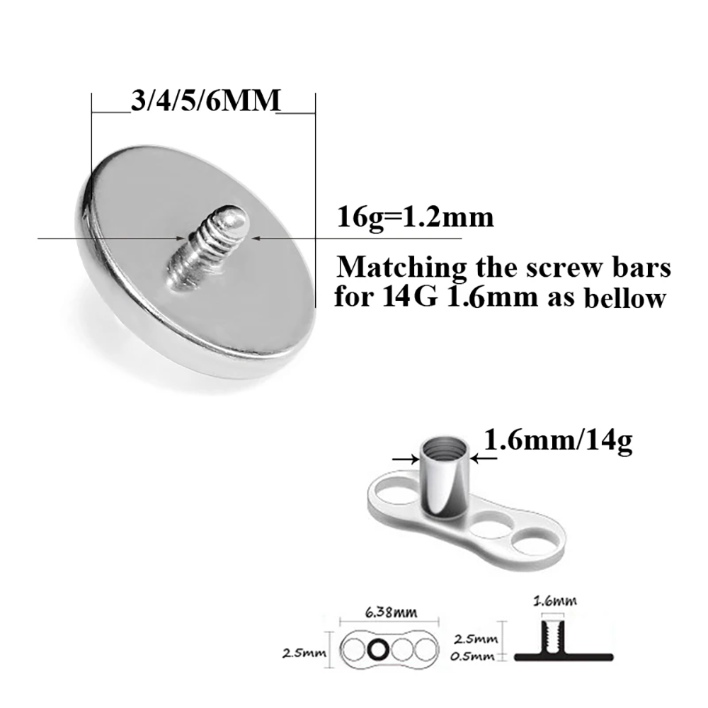 G23 مثبت جلدي للعقيق الناري من - مراجعة Dermal Anchor Top وسعره