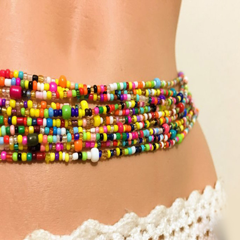 سلسلة البطن مطرزة للنساء ، سلا - مراجعة Body Jewelry Usa وسعره