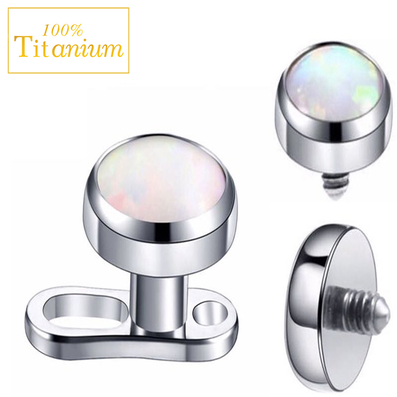 1 قطعة أوبال مايكرو الجلد ثقب  - مراجعة Dermal Anchor Top وسعره