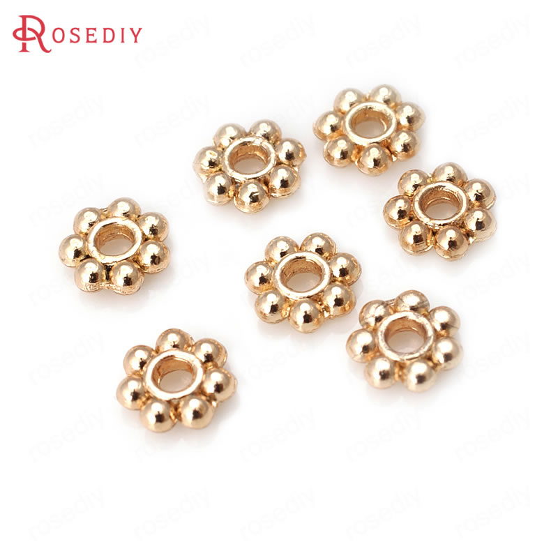 18K الذهب اللون النحاس زهرة فا - مراجعة Body Jewelry High Quality وسعره